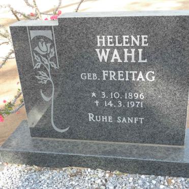 WAHL Helene nee FREITAG 1896-1971