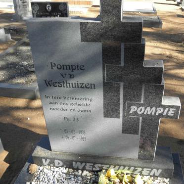 WESTHUIZEN Pompie, v.d. 1933-1995