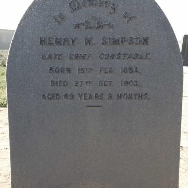 SIMPSON Henry W. 1854-1903