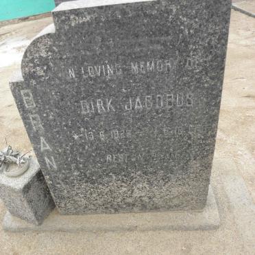 BRAND Dirk Jacobus 1923-1970