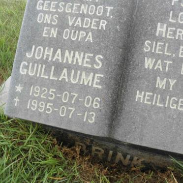 BRINK Johannes Guillaume 1925-1995