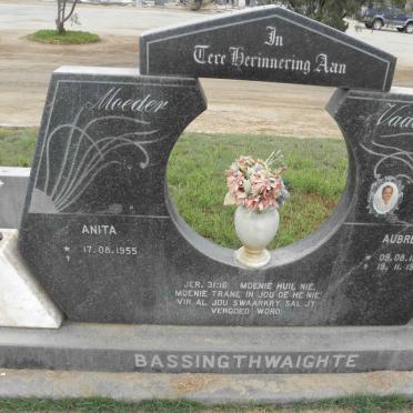 BASSINGTHWAIGHTE Aubrey 1958-1994 &amp; Anita 1955