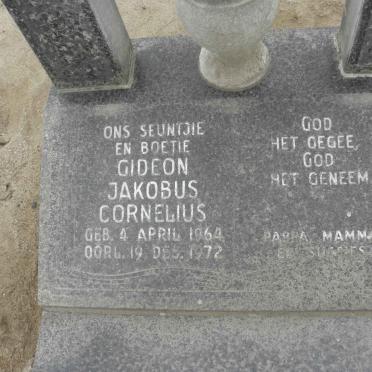 GOOSEN Gideon Jacobus Cornelius 1964-1972