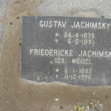 JACHIMSKY Gustav 1875-1951 &amp; Friedericke WEIGEL 1885-1956