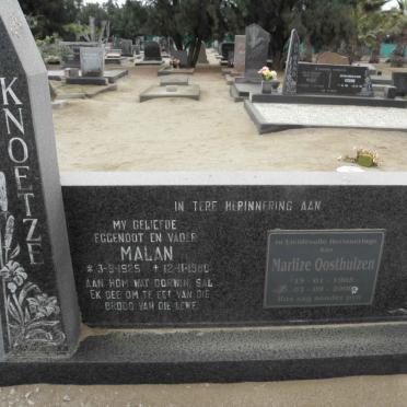 KNOETZE Malan 1925-1980 :: OOSTHUIZEN Marlize 1965-2006