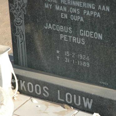 LOUW Jacobus Gideon Petrus 1924-1989