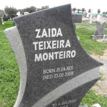 MONTEIRO Zaida Teixeira 1931-2008