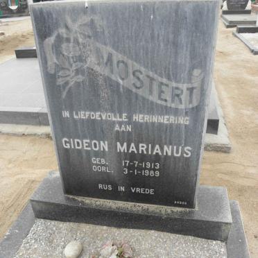 MOSTERT Gideon Marianus 1913-1989