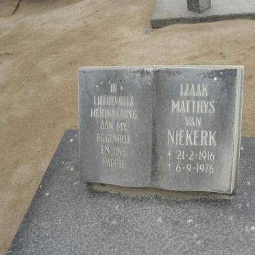 NIEKERK Izaak Matthys, van 1916-1976