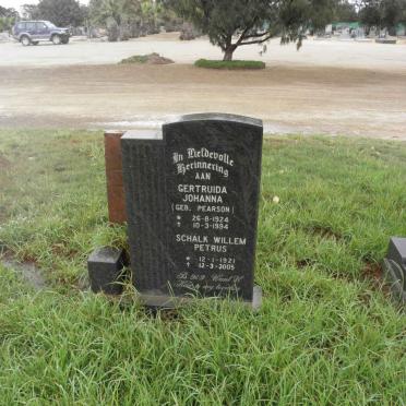 NEL Schalk Willem Petrus 1921-2005 &amp; Gertruida Johanna PEARSON 1924-1994