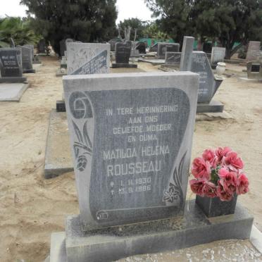 ROUSSEAU Matilda Helena 1930-1986