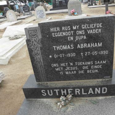 SUTHERLAND Thomas Abraham 1930-1990