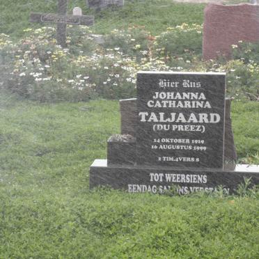 TALJAARD Johanna Catharina nee DU PREEZ 1919-1999