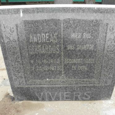 VIVIERS Andreas Gerhardus 1908-1975