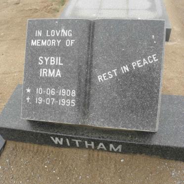 WITHAM Sybil Irma 1908-1995