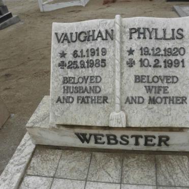 WEBSTER Vaughan 1919-1985 &amp; Phyllis 1920-1991
