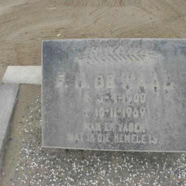 WAAL F.H., de 1900-1969