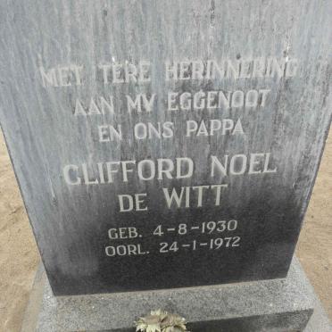 WITT Clifford Noel, de 1930-1972