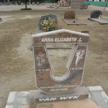 WYK Anna Elizabeth L., van 1917-2009