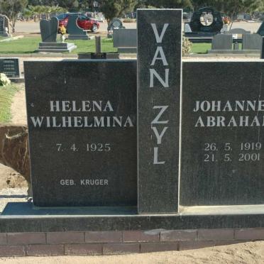 ZYL Johannes Abraham, van 1919-2001 &amp; Helena Wilhelmina 1925-