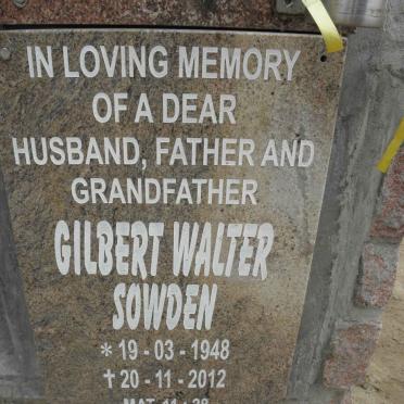SOWDEN Gilbert Walter 1948-2012