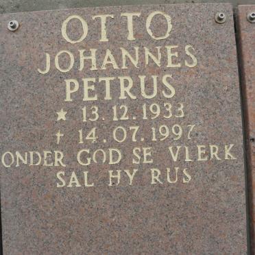 OTTO Johannes Petrus 1933-1997