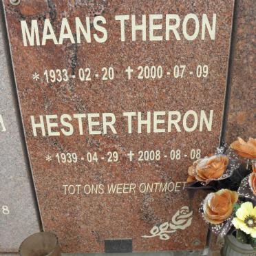 THERON Maans 1933-2000 &amp; Hester 1939-2008