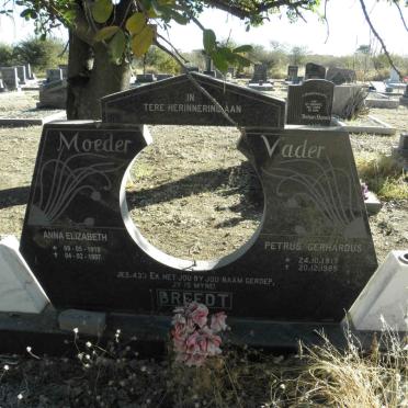 BREEDT Petrus Gerhardus 1917-1985 &amp; Anna Elizabeth 1919-1997