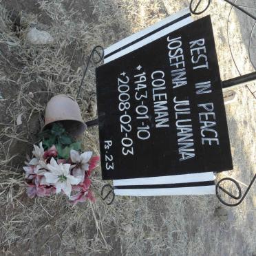 COLEMAN Josefina Juluanna 1943-2008