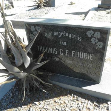 FOURIE Theunis C.F. 1892-1979 &amp; Wilhelmina M. 1895-1968