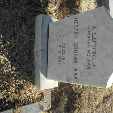 GROBBELAAR Hester 1915-1990