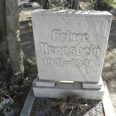 KRONSBEIN Heiner 1951-1958