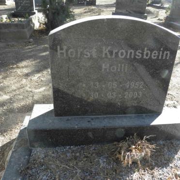 KRONSBEIN Horst 1952-2003