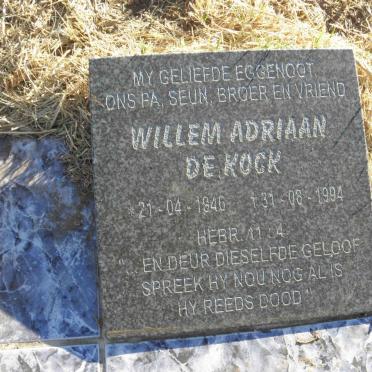 KOCK Willem Adriaan, de 1946-1994