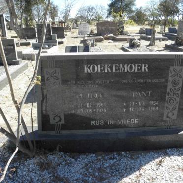 KOEKEMOER Pant 1934-1969 :: KOEKEMOER Petro 1960-1976