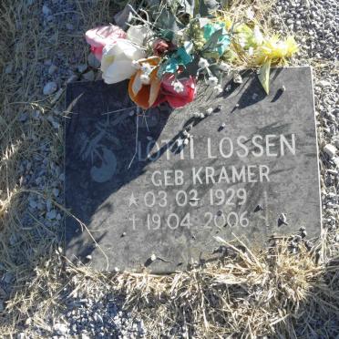 LOSSEN Lotti nee KRAMER 1929-2006