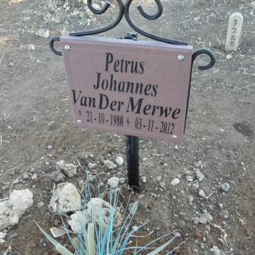 MERWE Petrus Johannes, van der 1980-2012