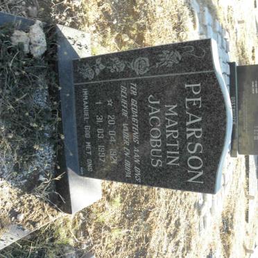PEARSON Martin Jacobus 1921-1997
