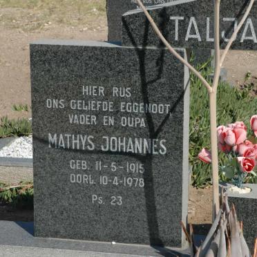 TALJAARD Mathys Johannes 1915-1978