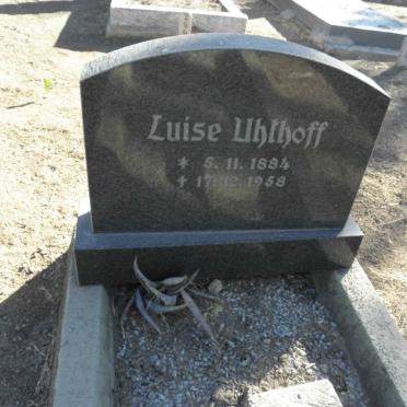 UHTHOFF Luise 1884-1958