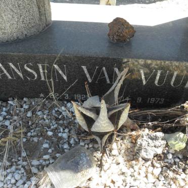 VUUREN ?, Jansen van 1925-1973