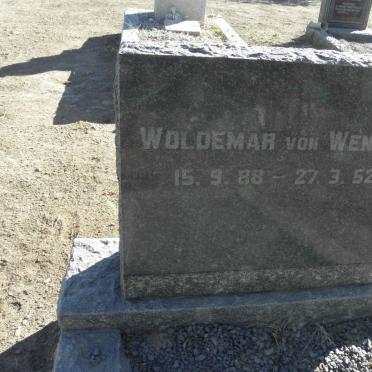 WENZEL Woldemar, von 1888-1952