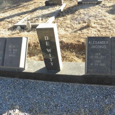 WITT Alexander Jacobus, de 1927-1992 &amp; Irene 1927-2004