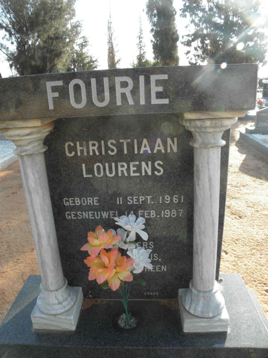 FOURIE Christiaan Lourens 1961-1987