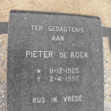 KOCK Pieter, de 1925-1990