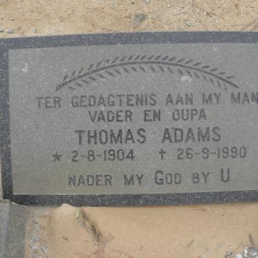 ADAMS Thomas 1904-1990