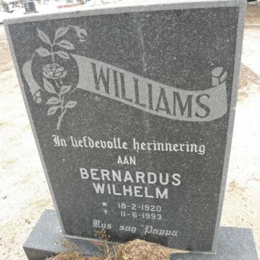 WILLIAMS Bernardus Wilhelm 1920-1993