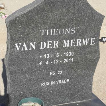 MERWE Theunis C. van der 1930-2011