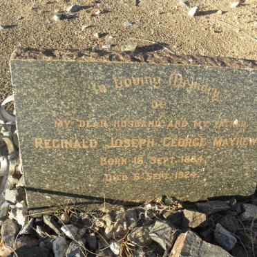 MAYHEW Reginald Joseph George 1884-1924