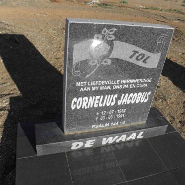 WAAL Cornelius Jacobus, de 1932-1991